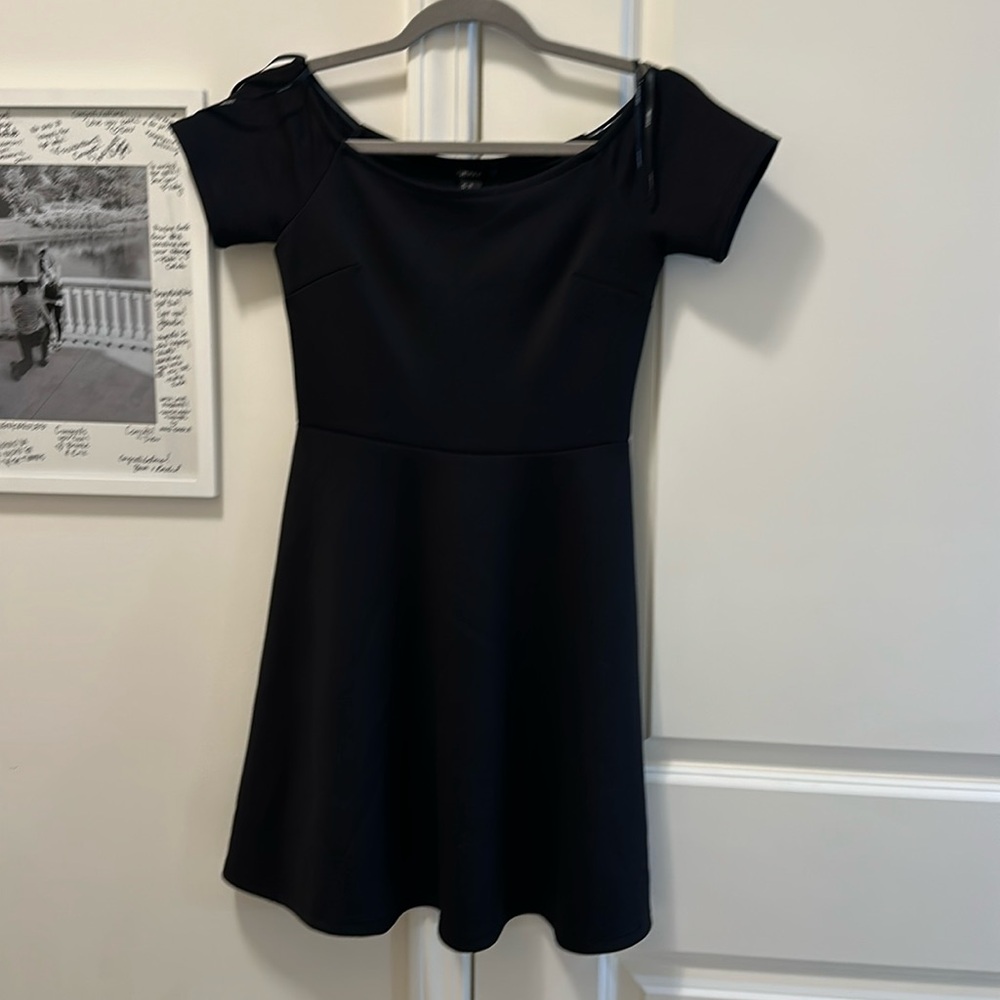 Fit & Flare Scoop Neck Little Black Dress